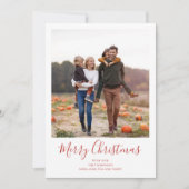 Cartes Pour Fêtes Annuelles Joyeux Noël Vacances Vert Rouge Pays Plaid (Devant)