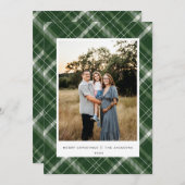 Cartes Pour Fêtes Annuelles Joyeux Noël vert (Devant / Derrière)