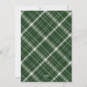 Cartes Pour Fêtes Annuelles Joyeux Noël vert (Dos)