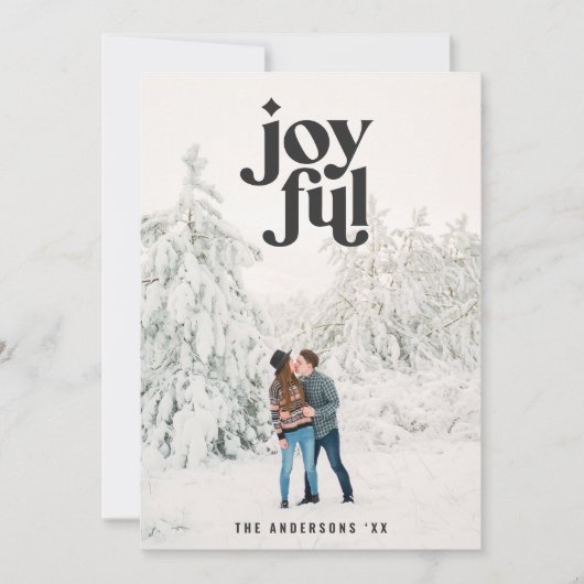 Cartes Pour Fêtes Annuelles Joyeux Noël vert moderne (Devant)