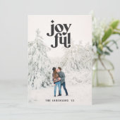 Cartes Pour Fêtes Annuelles Joyeux Noël vert moderne (Debout devant)