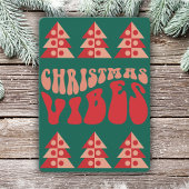 Cartes Pour Fêtes Annuelles Joyeux Noël Vibes Retro