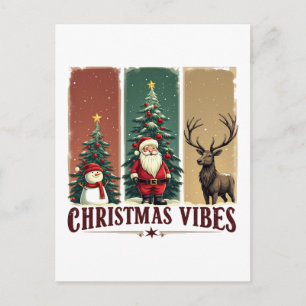 Cartes Pour Fêtes Annuelles Joyeux Noël Vibes seulement Noël