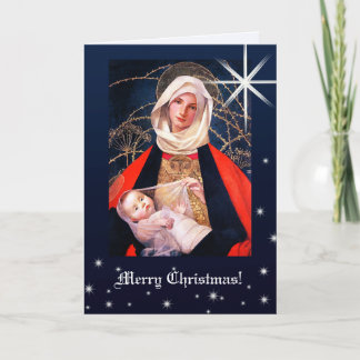 Cartes Pour Fêtes Annuelles Joyeux Noël. Vierge à Noël