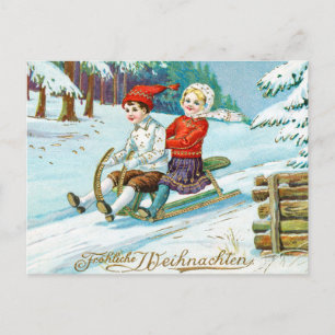 Cartes Pour Fêtes Annuelles Joyeux Noël vintage