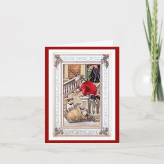 Cartes Pour Fêtes Annuelles Joyeux Noël Vintage - Bienvenue dans notre maison 