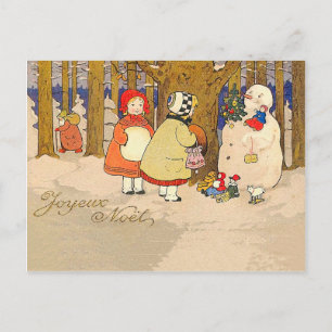 Cartes Pour Fêtes Annuelles Joyeux Noel Vintage Noël