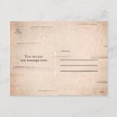 Cartes Pour Fêtes Annuelles Joyeux Noël vintage Rustique (Dos)