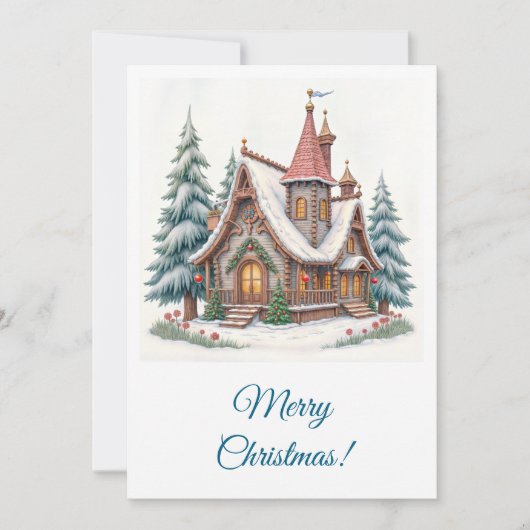 Cartes Pour Fêtes Annuelles Joyeux Noël ! Vœux de Noël. (Devant)