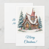 Cartes Pour Fêtes Annuelles Joyeux Noël ! Vœux de Noël. (Devant / Derrière)