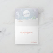 Cartes Pour Fêtes Annuelles Joyeux Noël Volant Père Noël & Rain Deers (Intérieur)