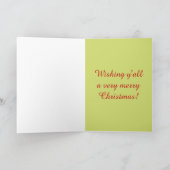 Cartes Pour Fêtes Annuelles Joyeux Noël vous ! (Intérieur)