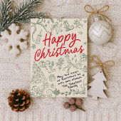 Cartes Pour Fêtes Annuelles Joyeux Noël Whimsical Holiday Card