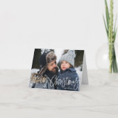 Cartes Pour Fêtes Annuelles Joyeux Noël Whimsical Script photo (Devant)