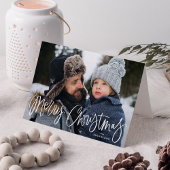 Cartes Pour Fêtes Annuelles Joyeux Noël Whimsical Script photo