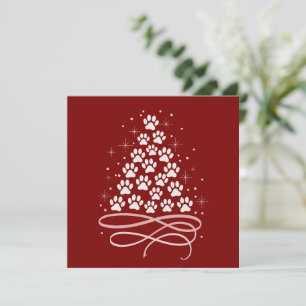 Cartes Pour Fêtes Annuelles Joyeux Noël Xmas Chien Animal Arbre Hiver Amateur 