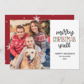 Cartes Pour Fêtes Annuelles Joyeux Noël Y'all Photo 2022 (Devant / Derrière)