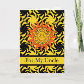 Cartes Pour Fêtes Annuelles Joyeux Norooz pour un Oncle Soleil Design (Devant)