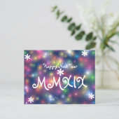 Cartes Pour Fêtes Annuelles Joyeux Nouvel An 2019 Étoiles Lumière Numéros Roma (Debout devant)