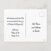 Cartes Pour Fêtes Annuelles Joyeux Nouvel An 2023 Élégant Rouge et Or Script (Dos)