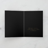 Cartes Pour Fêtes Annuelles Joyeux Nouvel An 2024 Élégant Script Or (Intérieur)