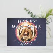 Cartes Pour Fêtes Annuelles Joyeux Nouvel An Abstrait 2023 (Debout devant)