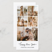 Cartes Pour Fêtes Annuelles Joyeux Nouvel An Décontracté Script Multi Photo Co