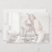 Cartes Pour Fêtes Annuelles Joyeux Nouvel An Élégant Script 2 Photo (Dos)