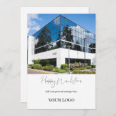 Cartes Pour Fêtes Annuelles Joyeux Nouvel An Entreprise Moderne (Devant / Derrière)