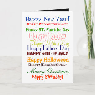 Cartes Pour Fêtes Annuelles Joyeux Nouvel An !, Joyeux Jour des Valentines, Jo