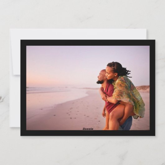 Cartes Pour Fêtes Annuelles Joyeux Nouvel An Moderne 2026 Cadre photo Blanc (Dos)