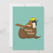 Cartes Pour Fêtes Annuelles Joyeux Oeuf Chocolat Sparrow à Pâques (Devant)