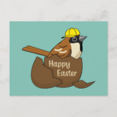 Cartes Pour Fêtes Annuelles Joyeux Oeuf Chocolat Sparrow à Pâques (Devant)