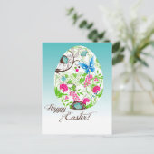 Cartes Pour Fêtes Annuelles Joyeux Oeuf de Pâques (Debout devant)