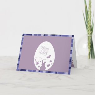 Cartes Pour Fêtes Annuelles Joyeux Oeuf de Pâques moderne Pastel violet
