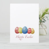 Cartes Pour Fêtes Annuelles Joyeux oeufs de Pâques (Debout devant)