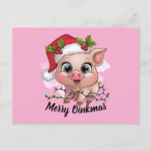 Cartes Pour Fêtes Annuelles Joyeux Oinkmas