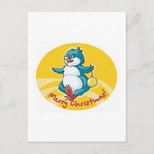 Cartes Pour Fêtes Annuelles Joyeux oiseau de Noël