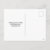 Cartes Pour Fêtes Annuelles Joyeux Oiseaux de Noël sur un membre (Dos)