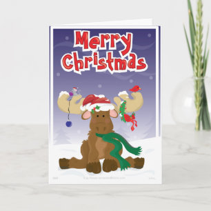 Cartes Pour Fêtes Annuelles Joyeux orignal de Noël