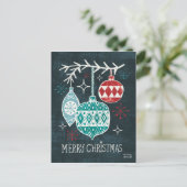 Cartes Pour Fêtes Annuelles Joyeux ornements Christmastime (Debout devant)