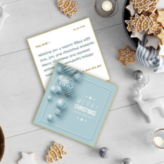 Cartes Pour Fêtes Annuelles Joyeux ornements de Noël Carte/Invitation moderne