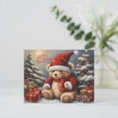 Cartes Pour Fêtes Annuelles Joyeux Ours En Jeu, Présentations, Décorations (Debout devant)