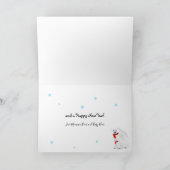 Cartes Pour Fêtes Annuelles Joyeux ours polaires de Noël (Intérieur)