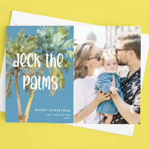 Cartes Pour Fêtes Annuelles Joyeux palmiers de Noël des palmiers