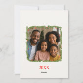 Cartes Pour Fêtes Annuelles Joyeux Panda de Noël (Dos)