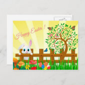 Cartes Pour Fêtes Annuelles Joyeux Pâques (Devant / Derrière)