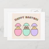 Cartes Pour Fêtes Annuelles Joyeux Pâques ! (Devant / Derrière)