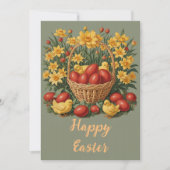 Cartes Pour Fêtes Annuelles Joyeux Pâques (Devant)