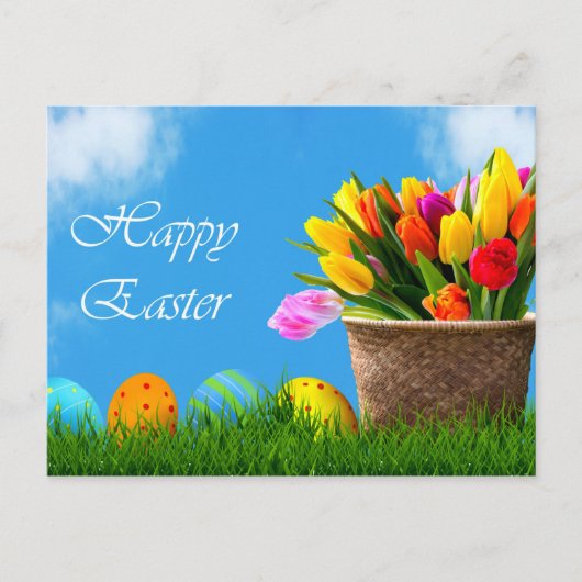 Cartes Pour Fêtes Annuelles Joyeux Pâques (Devant)